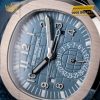 Đồng hồ Patek Philippe Aquanaut Travel Time mặt xanh xám 5164G-001