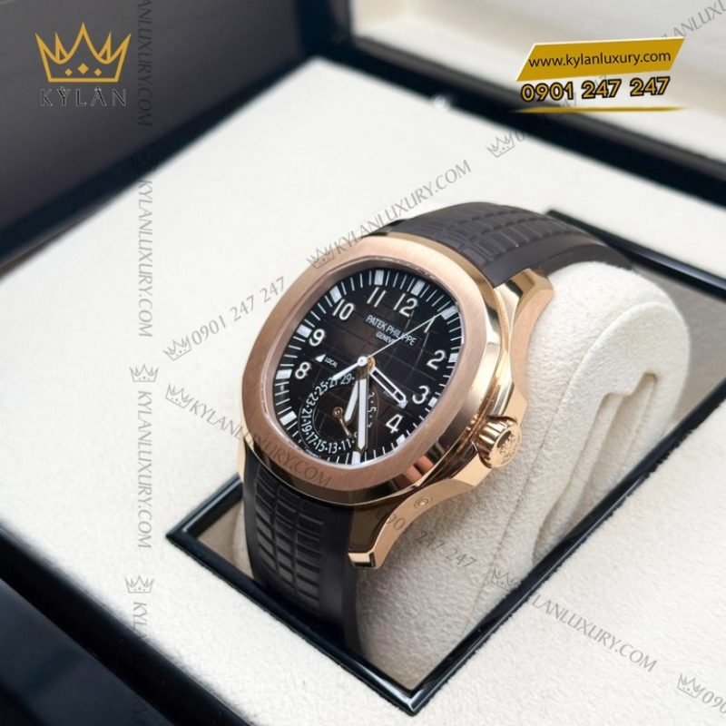 Đồng hồ Patek Philippe Aquanaut Travel Time mặt số nâu 5164R-001