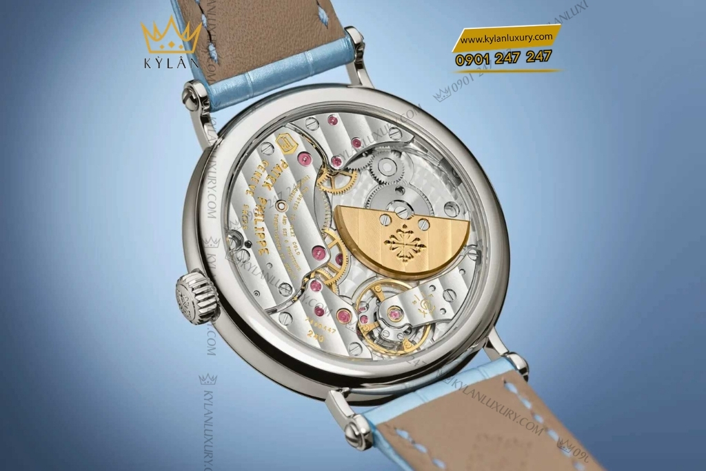 Kỳ Lân Luxury patek philippe calatrava 7200 50g 012 3 Đồng hồ Patek Philippe Calatrava mặt số xanh 7200/50G-012