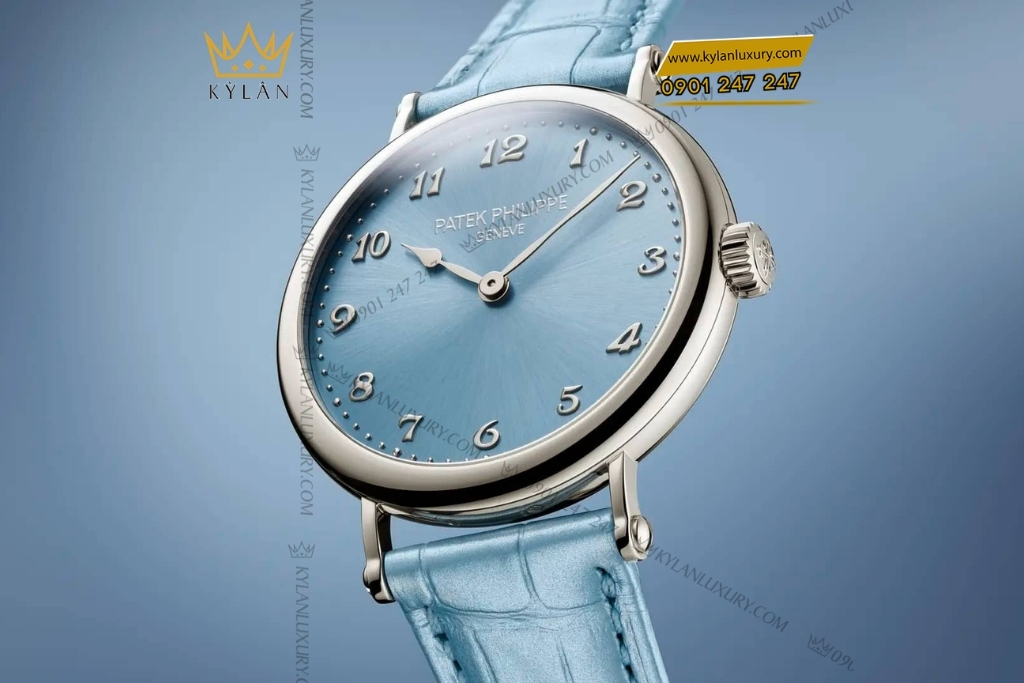 Kỳ Lân Luxury patek philippe calatrava 7200 50g 012 7 Đồng hồ Patek Philippe Calatrava mặt số xanh 7200/50G-012