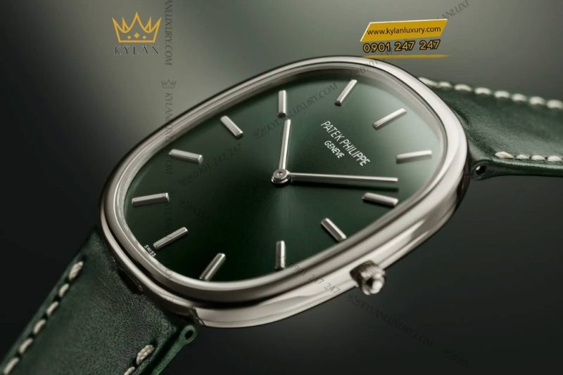 Đồng hồ Patek Philippe Golden Ellipse mặt số olive 5738G-001