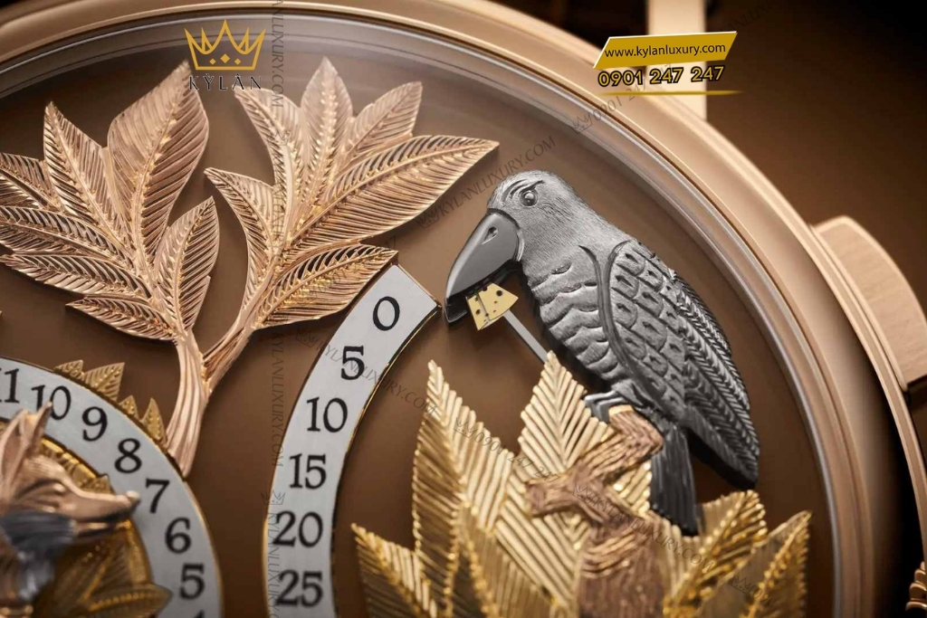 Kỳ Lân Luxury patek philippe mat so nau thu cong 5249r 001 8 Đồng hồ Patek Philippe Complications mặt số nâu thủ công 5249R-001