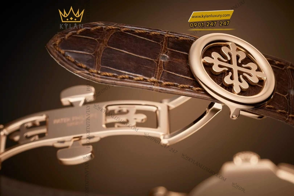 Kỳ Lân Luxury patek philippe mat so nau thu cong 5249r 001 9 Đồng hồ Patek Philippe Complications mặt số nâu thủ công 5249R-001