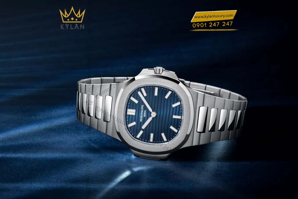 Kỳ Lân Luxury patek philippe nautilus 5610 1p 001 platinum 3 Đồng hồ Patek Philippe Nautilus Platinum xanh sunburst 5610/1P-001
