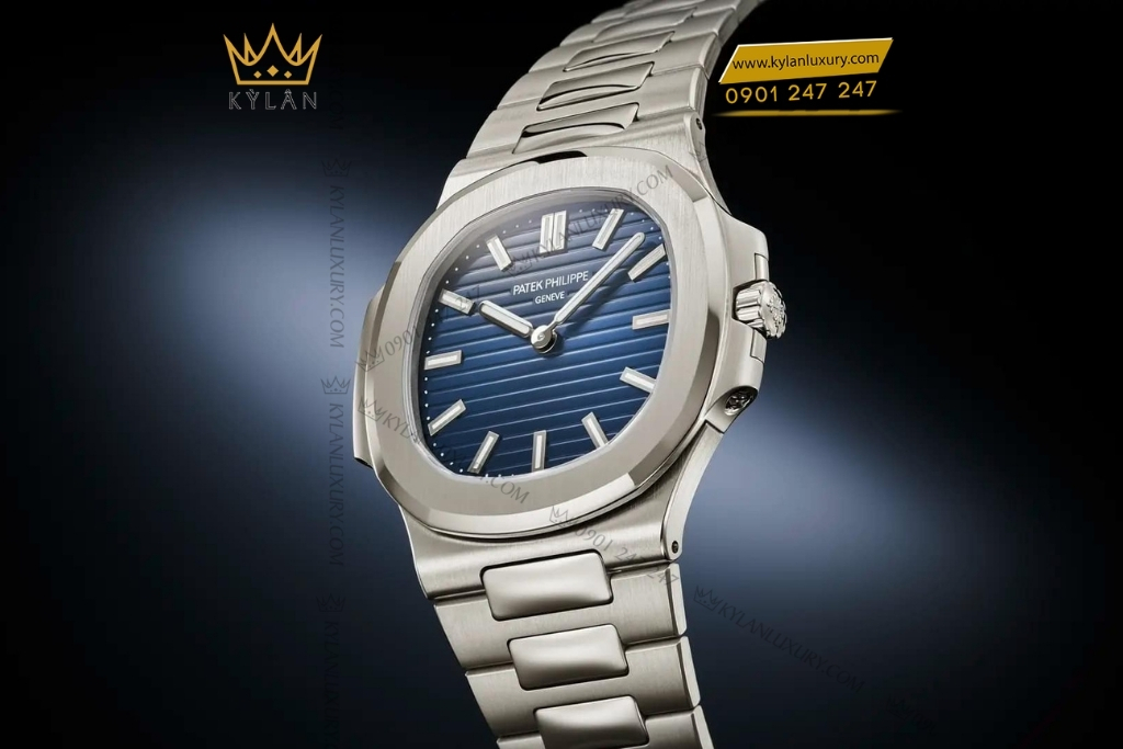 Kỳ Lân Luxury patek philippe nautilus 5610 1p 001 platinum 4 Đồng hồ Patek Philippe Nautilus Platinum xanh sunburst 5610/1P-001