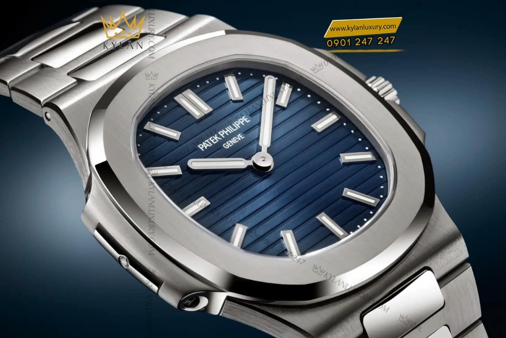 Kỳ Lân Luxury patek philippe nautilus 5610 1p 001 platinum 6 Đồng hồ Patek Philippe Nautilus Platinum xanh sunburst 5610/1P-001
