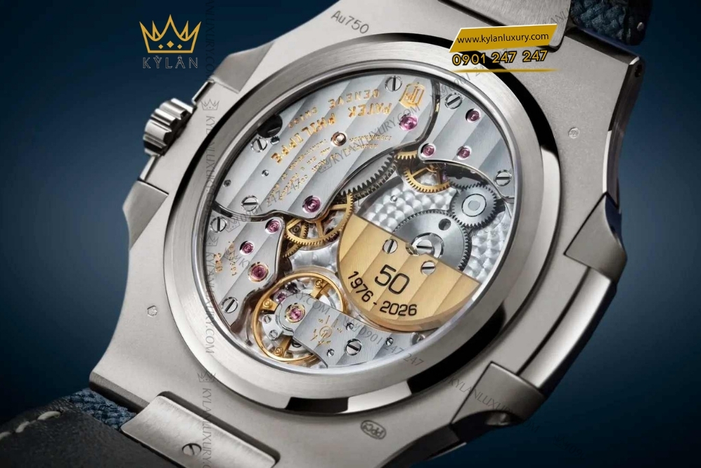 Kỳ Lân Luxury patek philippe nautilus 5810g 001 50th anniversary 2 Đồng hồ Patek Philippe Nautilus mặt xanh sunburst 5810G-001