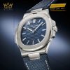 Đồng hồ Patek Philippe Nautilus mặt xanh sunburst 5810G-001