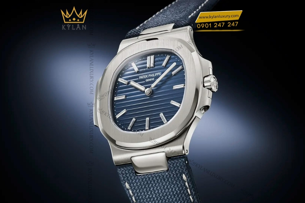 Kỳ Lân Luxury patek philippe nautilus 5810g 001 50th anniversary 4 Đồng hồ Patek Philippe Nautilus mặt xanh sunburst 5810G-001