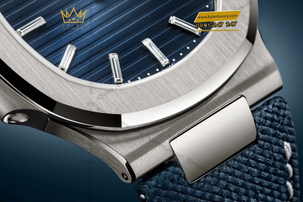 Kỳ Lân Luxury patek philippe nautilus 5810g 001 50th anniversary 7 Đồng hồ Patek Philippe Nautilus mặt xanh sunburst 5810G-001