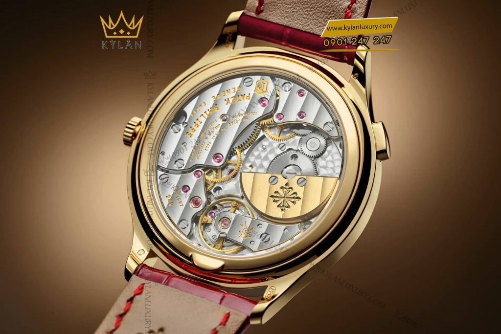 Kỳ Lân Luxury patek philippe world time 7129j 001 8 Đồng hồ Patek Philippe World Time mặt số đỏ 7129J-001