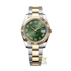 Đồng hồ Rolex Datejust 41 mặt olive dây oyster 126333-0023