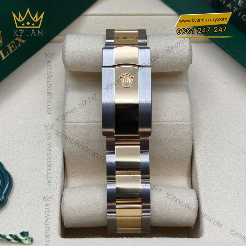 Kỳ Lân Luxury rolex datejust 126333 0023 olive day oyster 3 1 Đồng hồ Rolex Datejust 41 mặt olive dây oyster 126333-0023