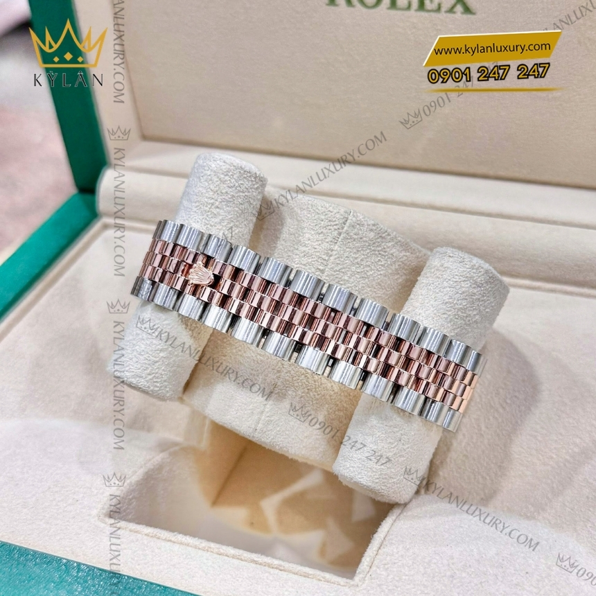 Kỳ Lân Luxury rolex datejust 36 116231 0021 mop kim cuong 9 Đồng hồ Rolex Datejust 36 mặt số xà cừ 116231-0021