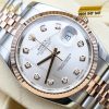 Đồng hồ Rolex Datejust mặt số bạc kim cương 116231