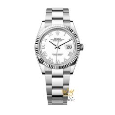 Đồng hồ Rolex Datejust 36 mặt trắng La Mã 126234-0026