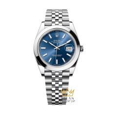 Đồng hồ Rolex Datejust 41 mặt xanh dương cọc dạ quang 126300-0002