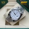 Đồng hồ Rolex Datejust 41 mặt trắng cọc dạ quang 126300-0006