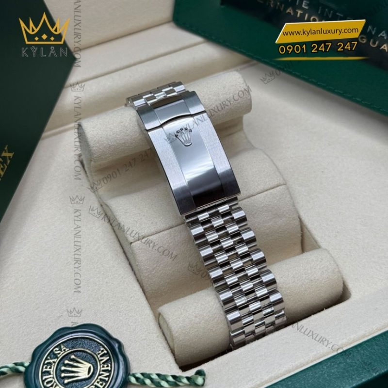 Đồng hồ Rolex Datejust 41 mặt xám cọc dạ quang 126300-0008