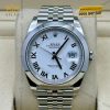 Đồng hồ Rolex Datejust 41 mặt trắng La Mã 126300-0016