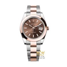 Đồng hồ Rolex Datejust 41 chocolate cọc dạ quang 126301-0001
