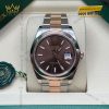Đồng hồ Rolex Datejust 41 chocolate cọc dạ quang 126301-0001
