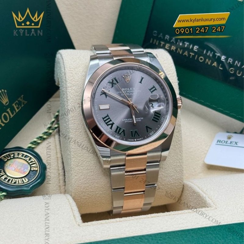 Đồng hồ Rolex Datejust 41 Wimbledon dây oyster 126301-0015