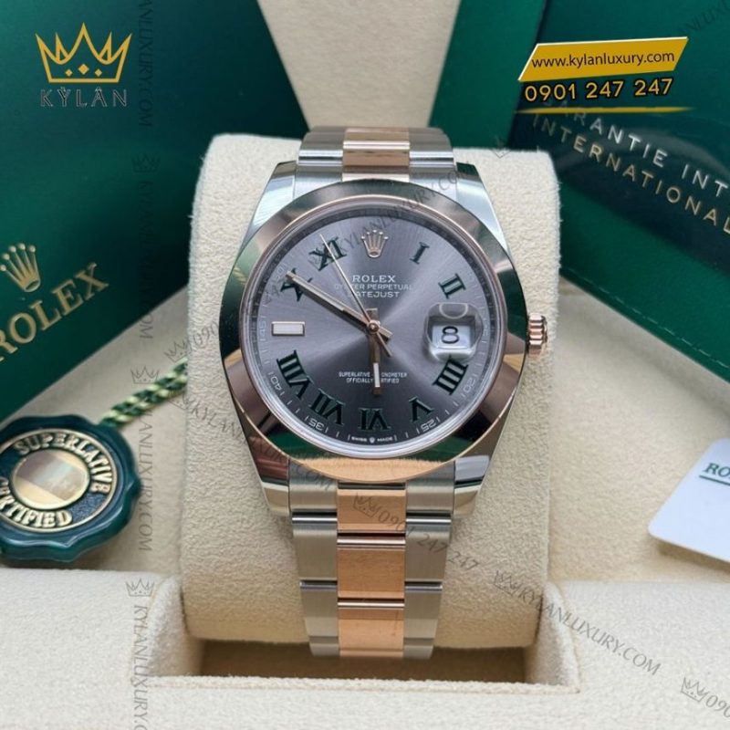Đồng hồ Rolex Datejust 41 Wimbledon dây oyster 126301-0015