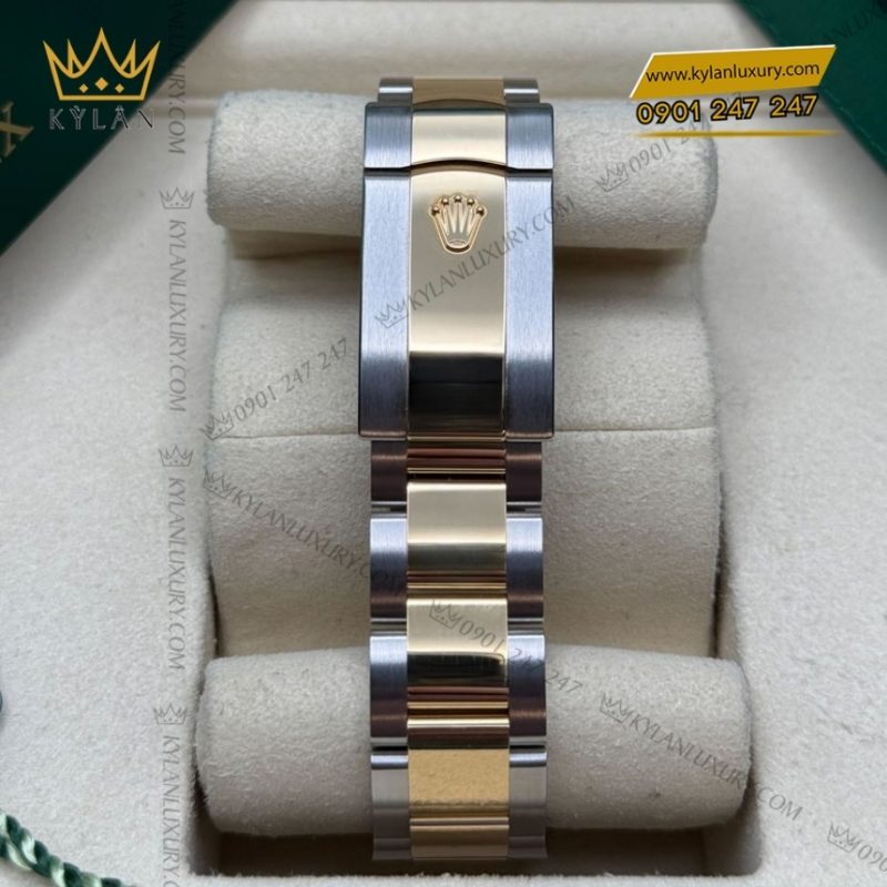 Đồng hồ Rolex Datejust 41 mặt đen cọc kim cương 126303-0005