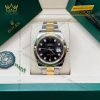 Đồng hồ Rolex Datejust 41 mặt đen cọc kim cương 126303-0005