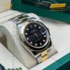 Đồng hồ Rolex Datejust 41 mặt đen cọc kim cương 126303-0005