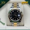 Đồng hồ Rolex Datejust 41 mặt đen cọc kim cương 126303-0005