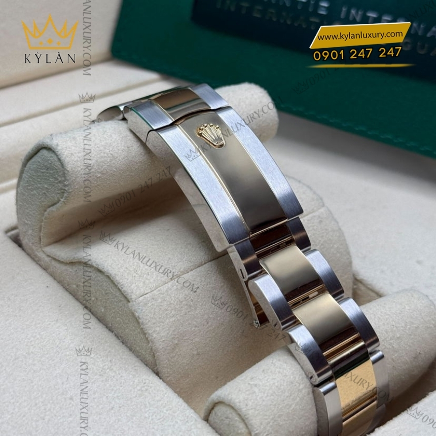 Kỳ Lân Luxury rolex datejust 41 126303 0011 champagne kim cuong 3 Đồng hồ Rolex Datejust 41 mặt champagne kim cương 126303-0011