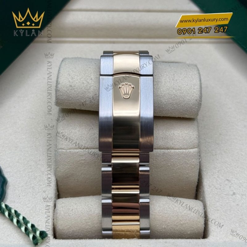 Đồng hồ Rolex Datejust 41 mặt trắng cọc dạ quang 126303-0015
