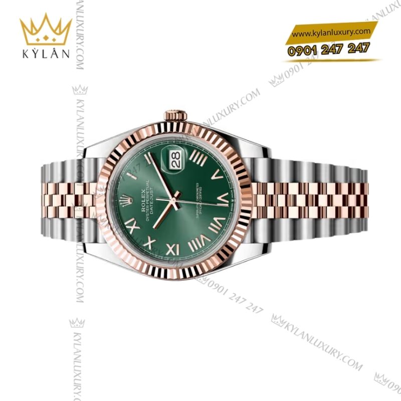 Đồng hồ Rolex Datejust 41 mặt số xanh mint 126331-0022