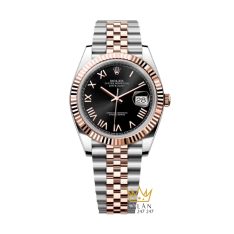 Đồng hồ Rolex Datejust 41 mặt đen La Mã 126331-0024