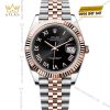 Đồng hồ Rolex Datejust 41 mặt đen La Mã 126331-0024