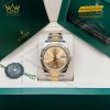 Đồng hồ Rolex Datejust 41 mặt champagne cọc dạ quang 126333-0009