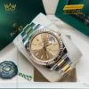 Đồng hồ Rolex Datejust 41 mặt champagne cọc dạ quang 126333-0009