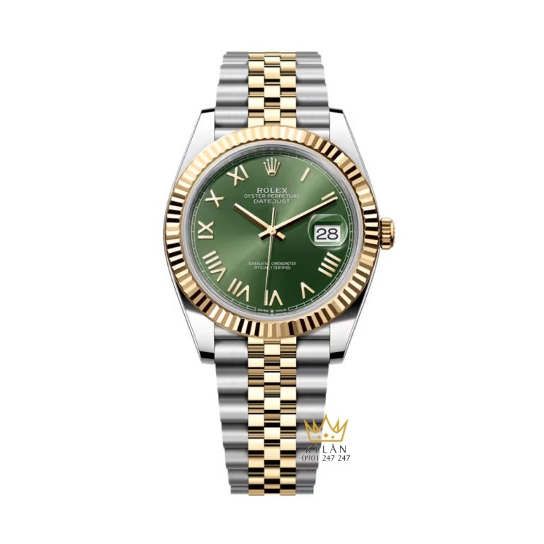 Đồng hồ Rolex Datejust 41 Olive La Mã 126333-0024