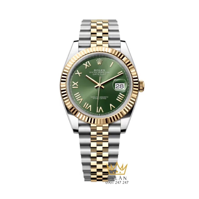 Đồng hồ Rolex Datejust 41 Olive La Mã 126333-0024