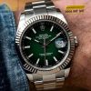 Đồng hồ Rolex Datejust 41 mặt xanh ombré dạ quang 126334-0033