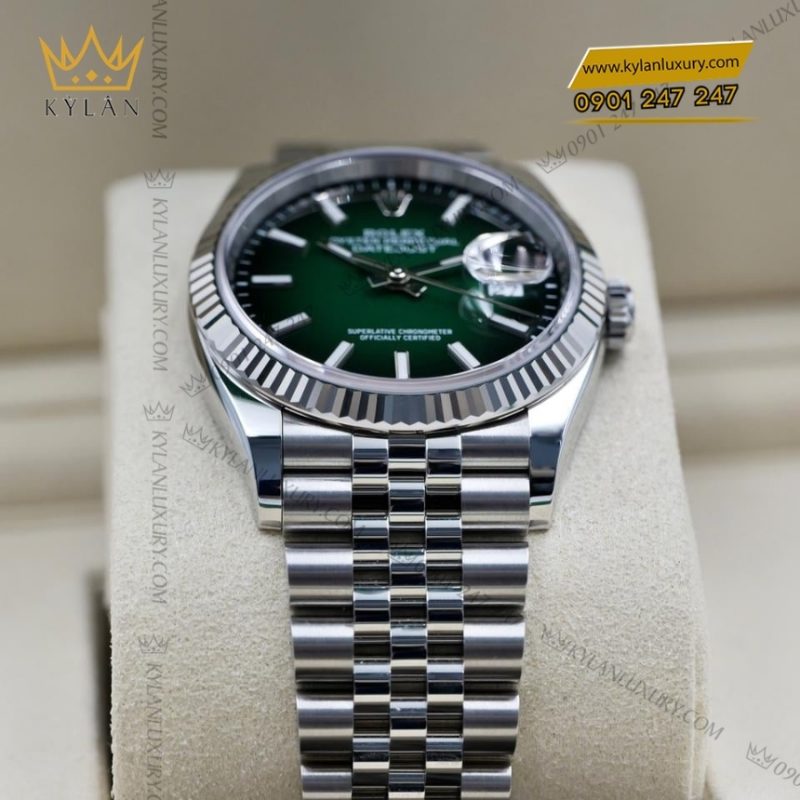 Đồng hồ Rolex Datejust 41 mặt xanh ombré 126334-0034