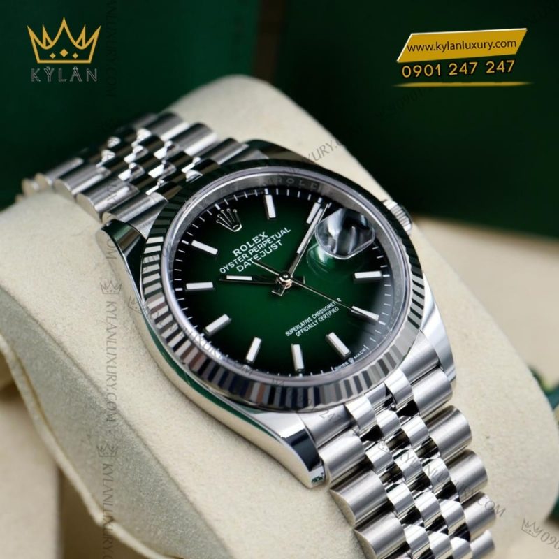 Đồng hồ Rolex Datejust 41 mặt xanh ombré 126334-0034