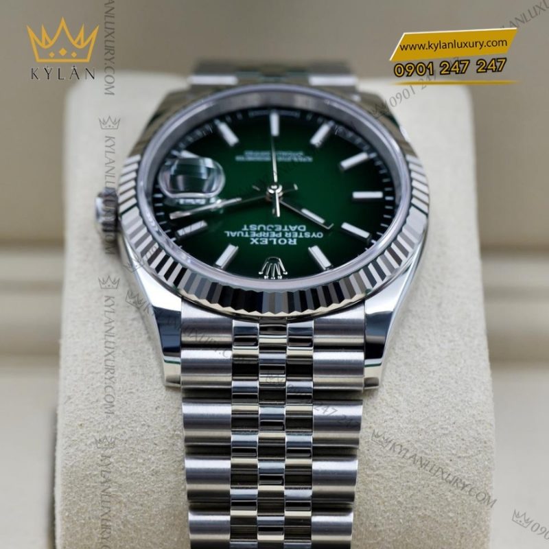 Đồng hồ Rolex Datejust 41 mặt xanh ombré 126334-0034