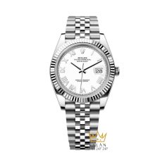 Đồng hồ Rolex Datejust 41 mặt trắng La Mã 126334-0036