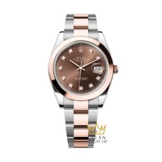 Đồng hồ Rolex Datejust 41 chocolate cọc kim cương 126301-0003