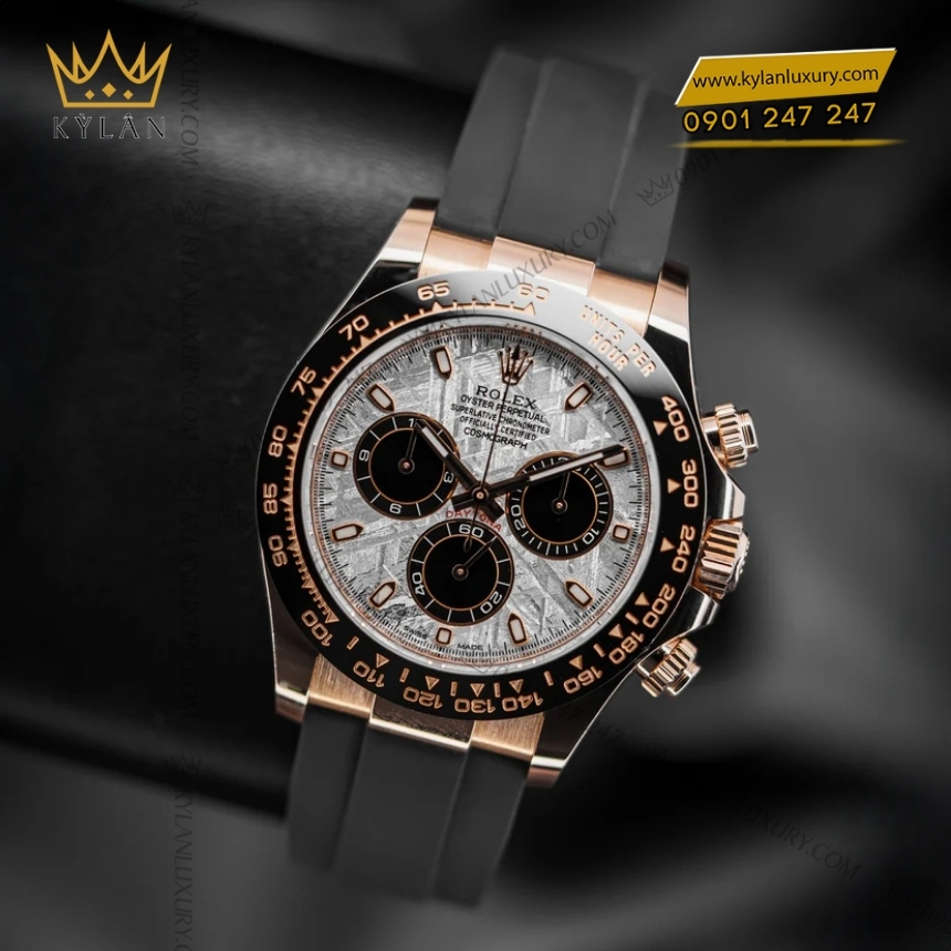 Kỳ Lân Luxury rolex daytona cosmograph 116515ln 0055 thien thach 6 Đồng hồ Rolex Cosmograph Daytona thiên thạch 116515LN-0055