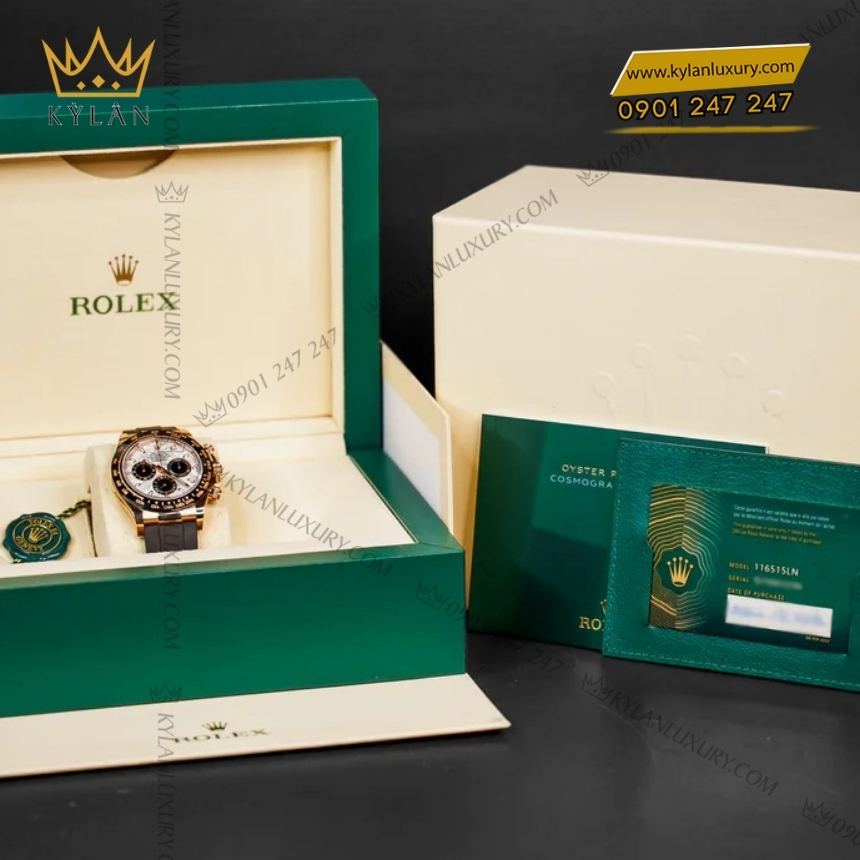 Kỳ Lân Luxury rolex daytona cosmograph 116515ln 0055 thien thach 7 Đồng hồ Rolex Cosmograph Daytona thiên thạch 116515LN-0055
