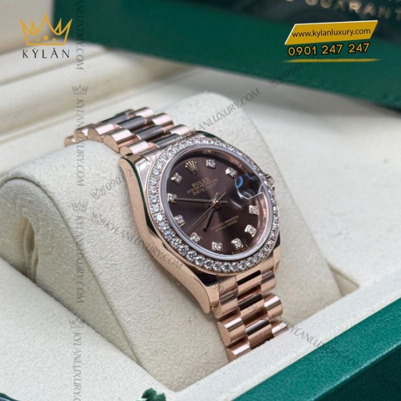 Đồng hồ Rolex Lady Datejust chocolate cọc kim 279135RBR-0017
